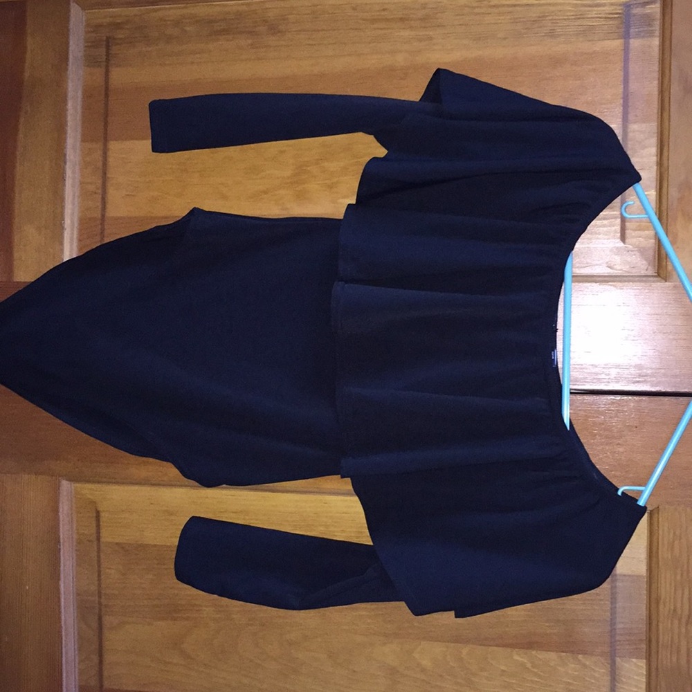 Revolve off the shoulder black bodysuit